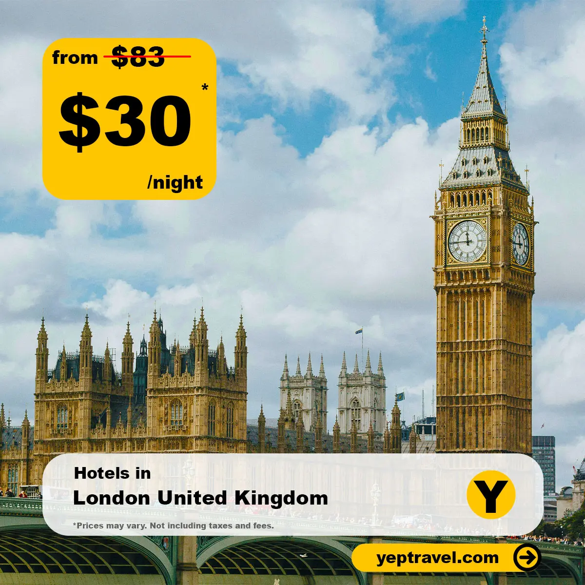 London, UK from $30 night